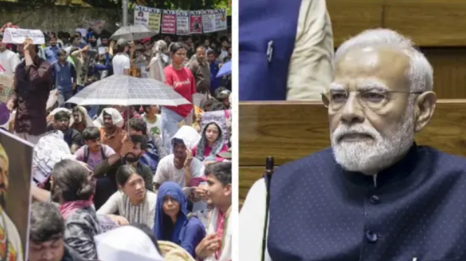 PM Modi Warns Strict Action Against Paper Leak Accused Amid Ongoing Student Protest at Jantar Mantar 1 Screenshot 2026 07 23 095044