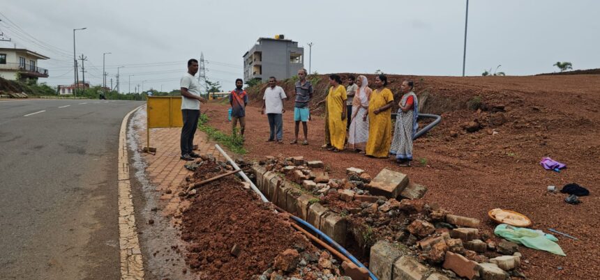 Water Pipeline Damaged During BSNL Cable Work in Sankhali 1 WhatsApp Image 2026 07 05 at 11.52.40 AM