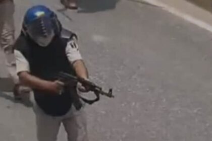 the cop was seen firing at least three rounds from an ak 47 rifle 272924615 16x9 0