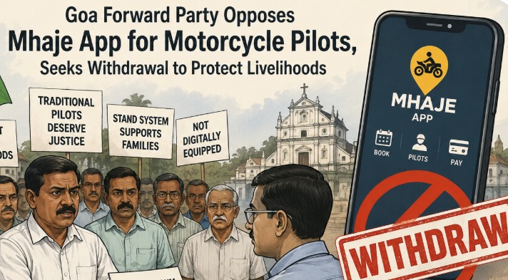 Goa Forward Party Opposes Mhaje App for Motorcycle Pilots, Seeks Withdrawal to Protect Livelihoods 1 Screenshot 2026 08 04 135628