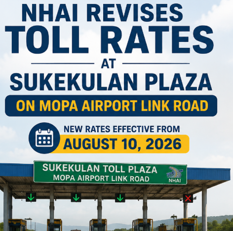NHAI Revises Toll Rates at Sukekulan Plaza on Mopa Airport Link Road From August 10 1 Screenshot 2026 08 08 105911