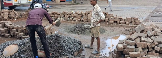 KTCL Begins Road Repairs at Waterlogged Panaji Bus Stand 1 Screenshot 2026 08 30 170140