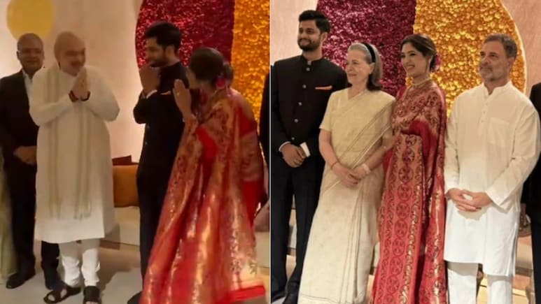 Modi, Shah, Sonia and Rahul Gandhi Among Guests at Revati Sule’s Wedding Reception 1 q194qke8 amit rahul