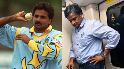 the former india fast bowler was seen travelling like any other bengaluru commuter