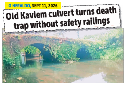 Portuguese-era Kavlem culvert to get protective railings 1 Screenshot 2026 09 16 080339