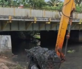 Tar River Cleanup Underway in Mapusa Ahead of Ganesh Immersion 1 dfddr