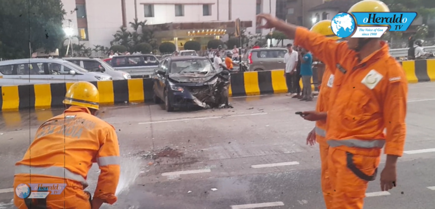 Tragedy at Flyover Exit One Dead, Four Injured in Crash 1 fgbfgbf vgvbfvbvf