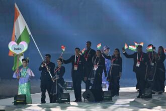 india asian games ceremony rv moorthy