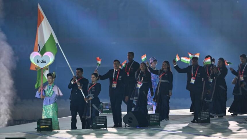 india asian games ceremony rv moorthy
