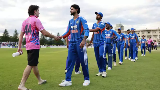 India survive Japan scare to seal historic 200th T20I win in Sano 1 india edged home by just 2 runs in a curtailed 5 over encounter