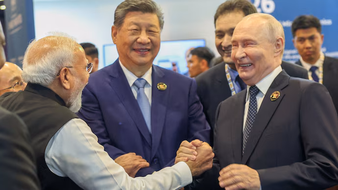 pm modi xi jinping and russias putin at the brics summit 130029623