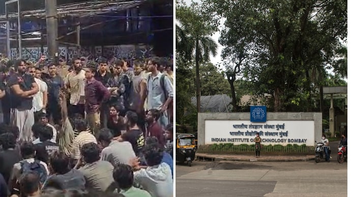 IIT BOMBAY STUDENT DIES BY SUICIDE AFTER EXAM CHATGPT INCIDENT; MID-SEMS POSTPONED 1 students stage a protest on the iit bombay campus 180139944