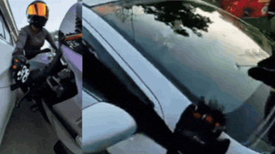 the incident took place on sunday when the biker sia was riding her sports bike with a group of bikers